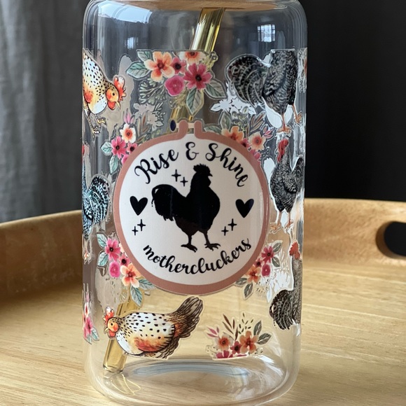 Iced Coffee Cup with Glass Straw - Picture 3 of 4